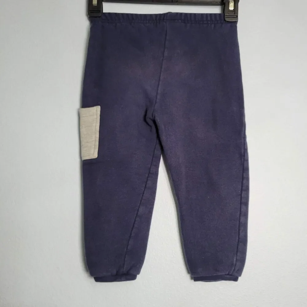 Vintage Y2K Disney Mickey Mouse Toddler Sweatpants 3T Navy Blue Joggers Pocket